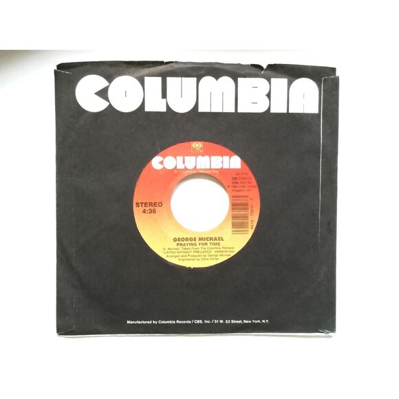 George Michael Praying for time / If you were my woman 7" Vinyl Record 1990 Pop - Picture 3 of 3